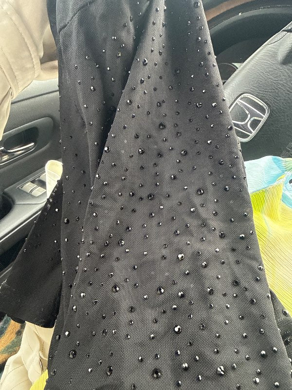 Black rhinestone onsie