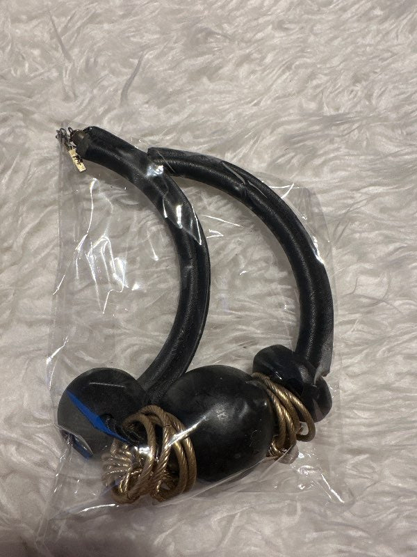 Black necklace large bead and more