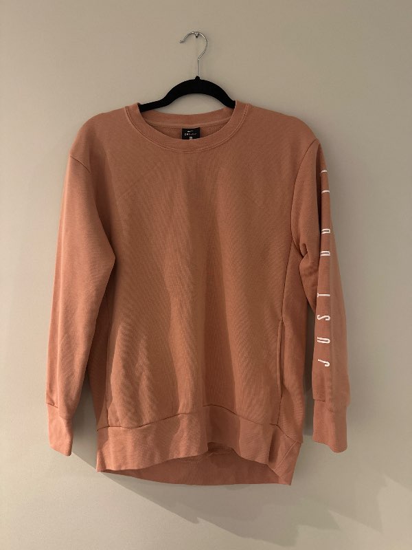 Nike bleik peysa XS