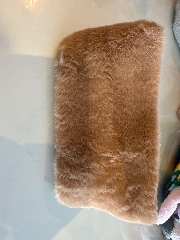 Brown faux fur earmuffs unused