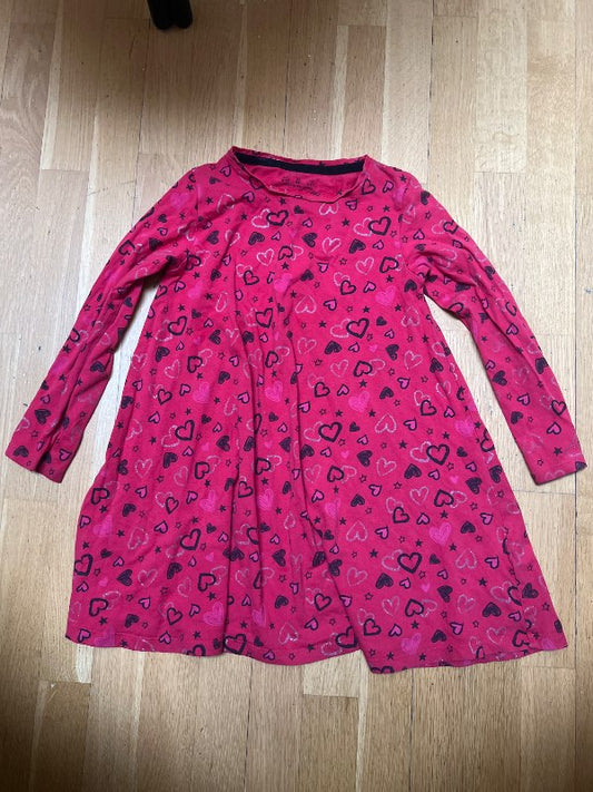 Hjartakjóll rauður