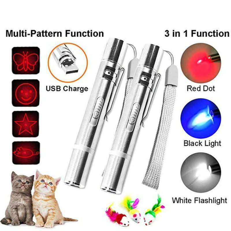 Laser með 7 stillingum usb