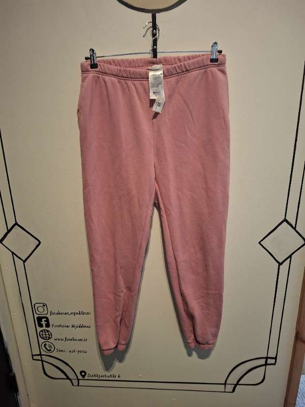Bleikar jogging buxur XL