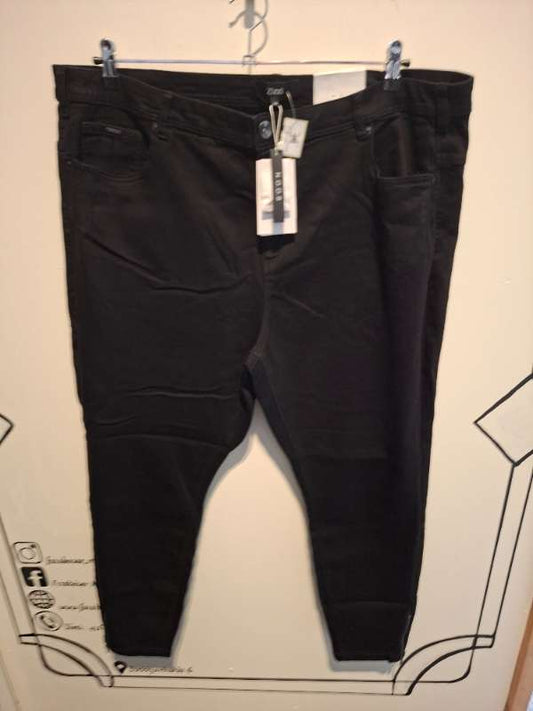 Zizzi ónot svartar gallabuxur nr56