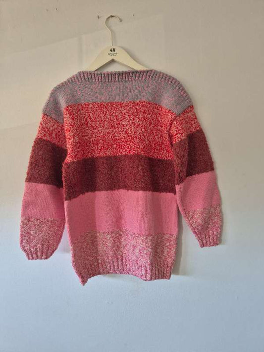 Stripey pink/red jumper