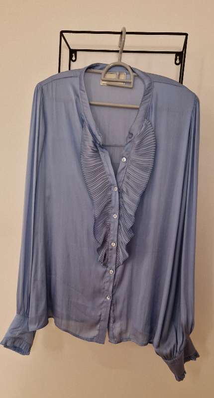 Skyrta NEO NOIR ljósblá