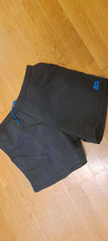 Svartar Slazenger sundbuxur barna