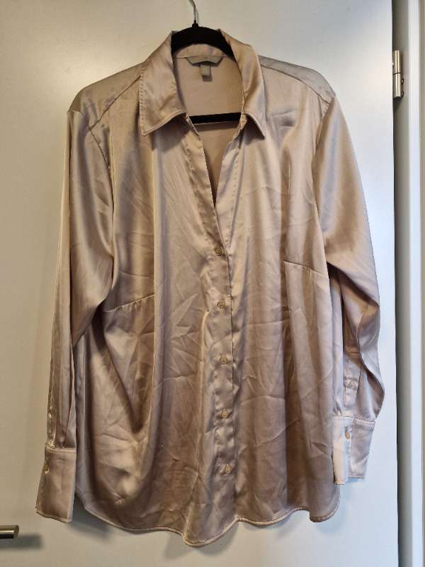 H&M skyrta shiffon, beige