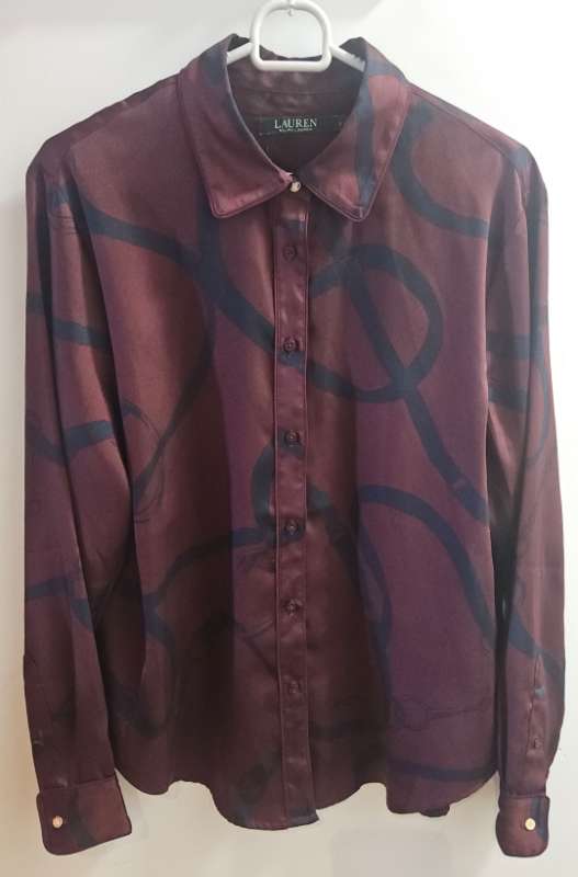 Ralph Lauren skyrta vínrauð