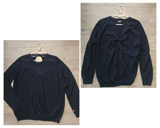 Tommy Hilfiger glimmer peysa dökkblá