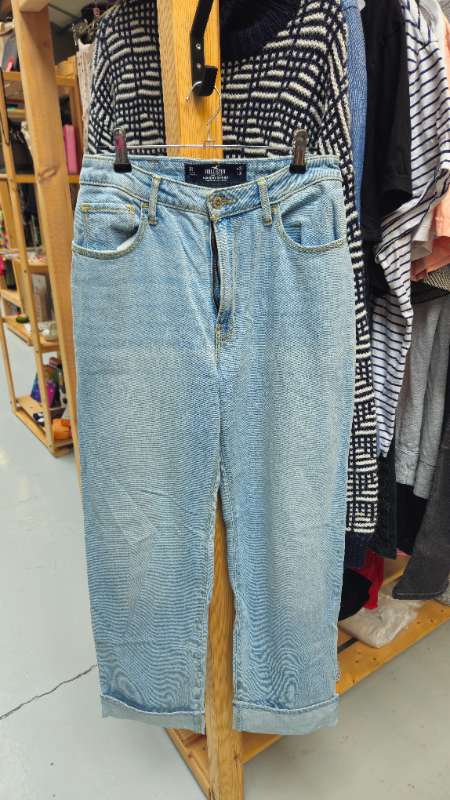 Hollister gallabuxur ljósar