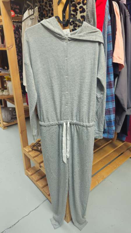 Next onesie grár röndótt