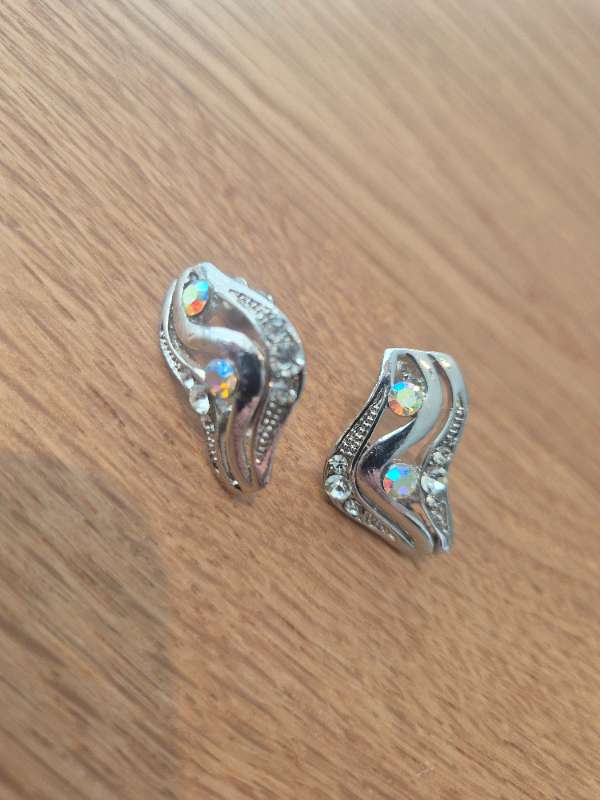 Lokkar silvur bling