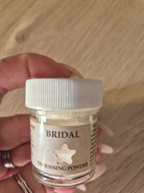 Perluhvítt Embossing púður