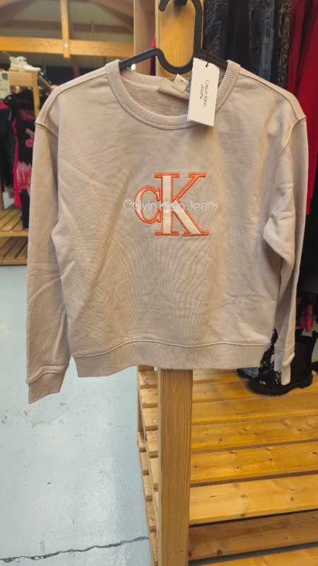 Calvin Klein peysa beige ný