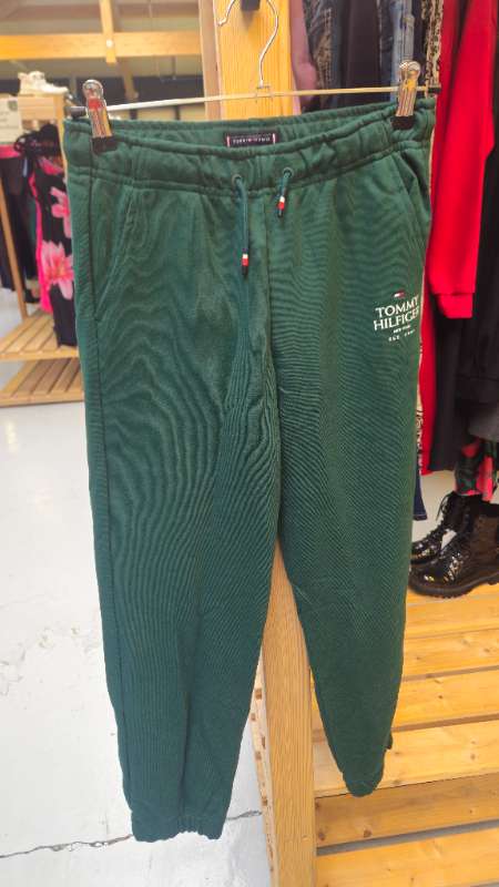 Tommy Hilfiger joggingbuxur dökkgræn ár nýtt