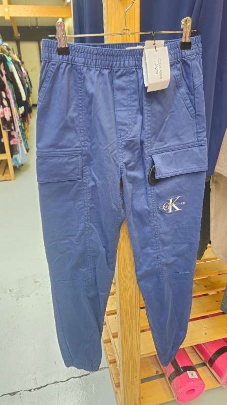 Calvin Klein cargo buxur bláar nýtt