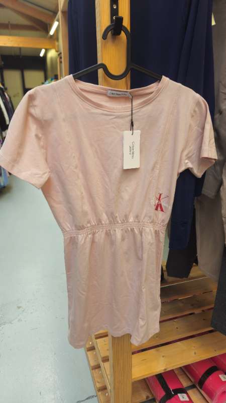 Calvin Klein kjóll bleikur stutterma nýtt