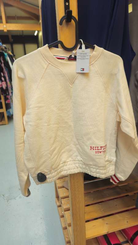 Tommy Hilfiger peysa kremhvít ný