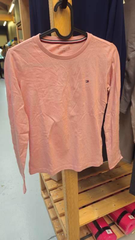 Tommy Hilfiger langermabolur bleikur nýr
