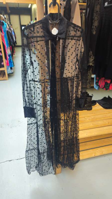 Mesh skyrtukjóll zara