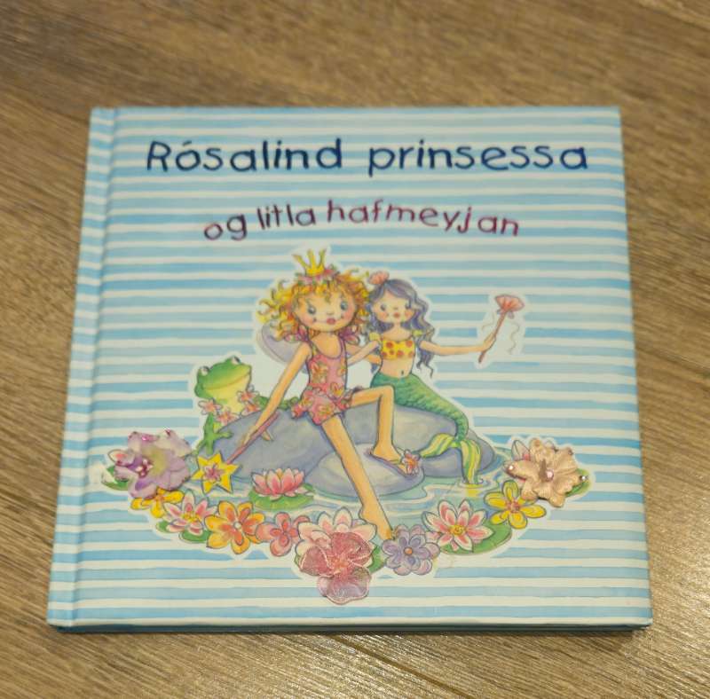 Rósalind prinsessa hafmeyjan bók gjöf fylgir