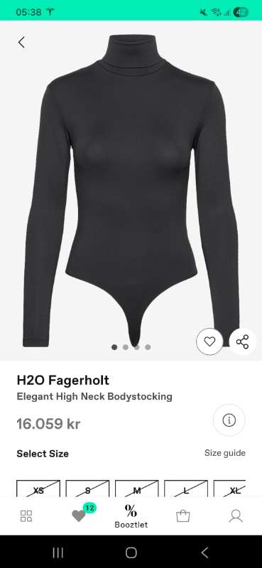 H2O Fagerholt bodysuit 1x notað