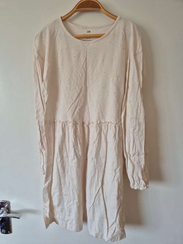 H&M barnakjóll hvítur