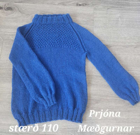 Kóngablá peysa stök