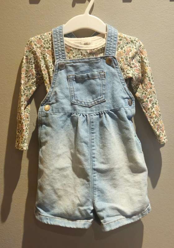 Sumarsett samfella+smekkbuxur