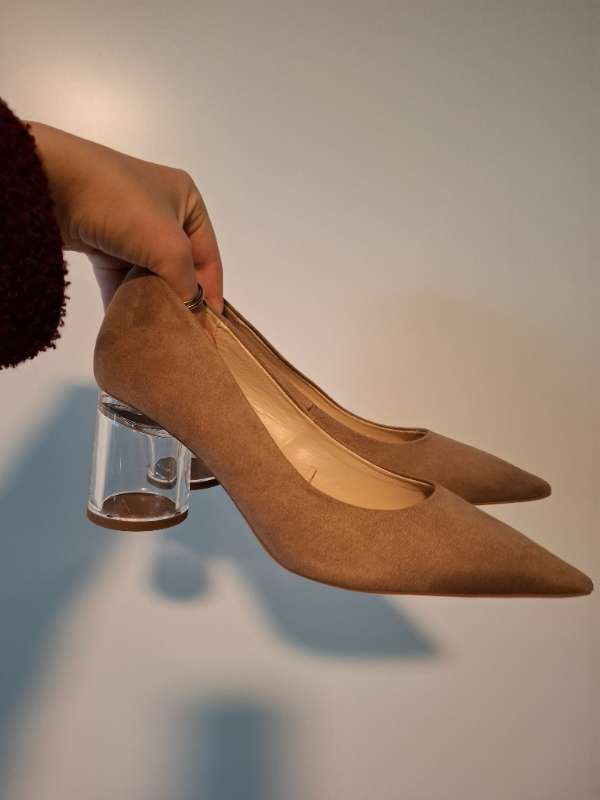Beige Zara hælaskór