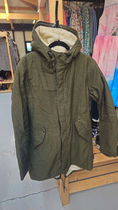 Zielony płaszcz pana