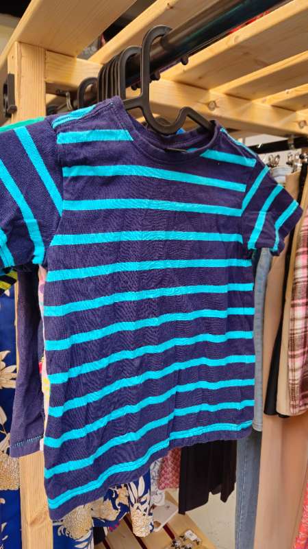 Bolur röndótt blár