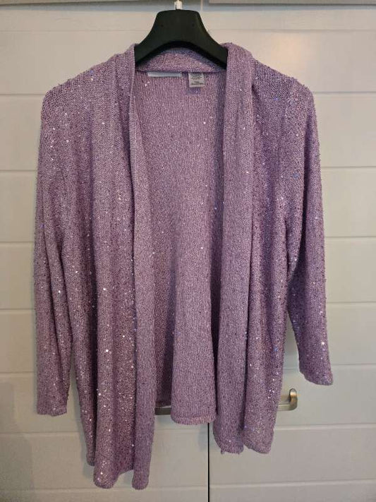 Glimmer peysa Fjólublá stór