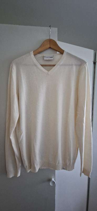 BRUUN&STENGADE Hvít Peysa