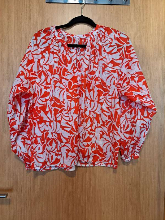 Lindex Hv/rauð skyrta