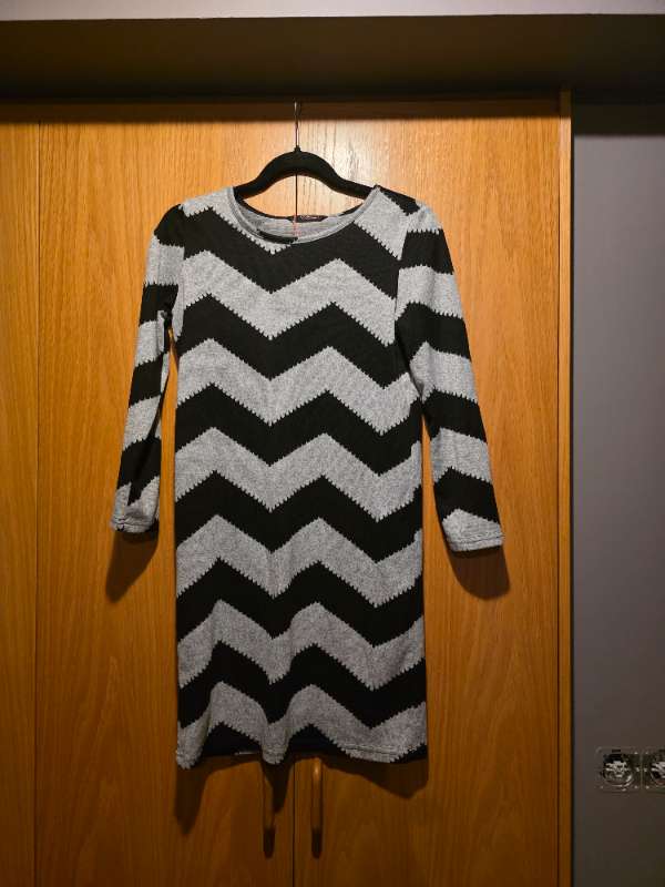 Svartur/grár only kjóll