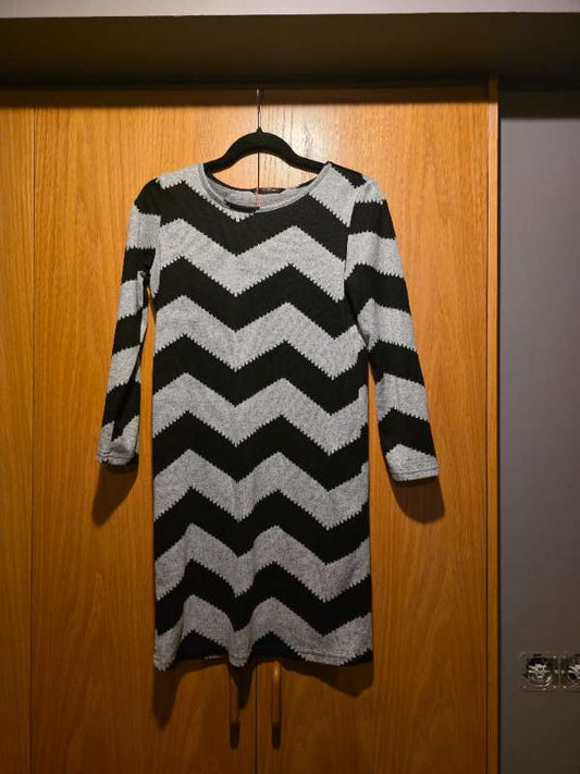 Svartur/grár only kjóll