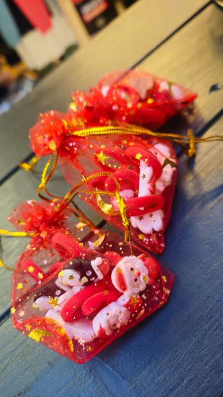 6stk jóla hárteygjur