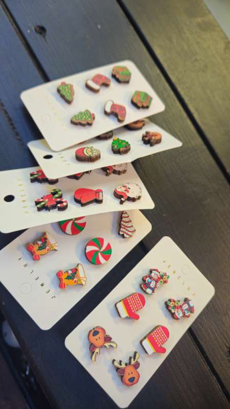 3pör jólaeyrnalokkar