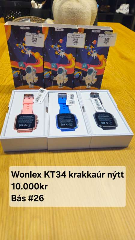 Wonlex KT34 krakkaúr nýtt black