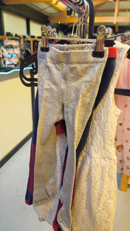 Sokkabuxur glimmer silvur minymo