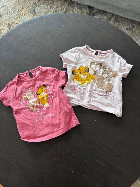 2 stuttermabolir Lion King C&A