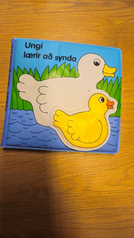 Bað ók ungi lærir að synda