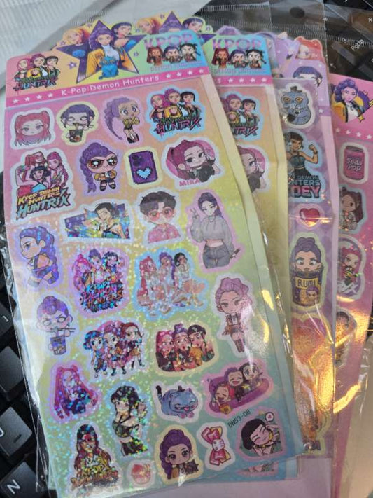 K-pop límmiðar 1 örk