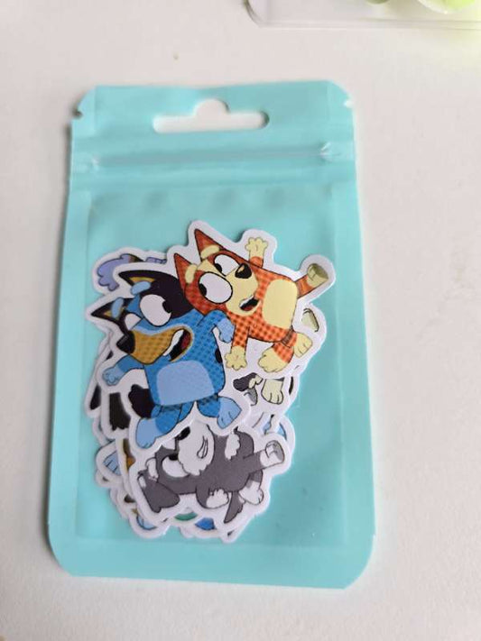 Bluey límmiðar 10 stk minni