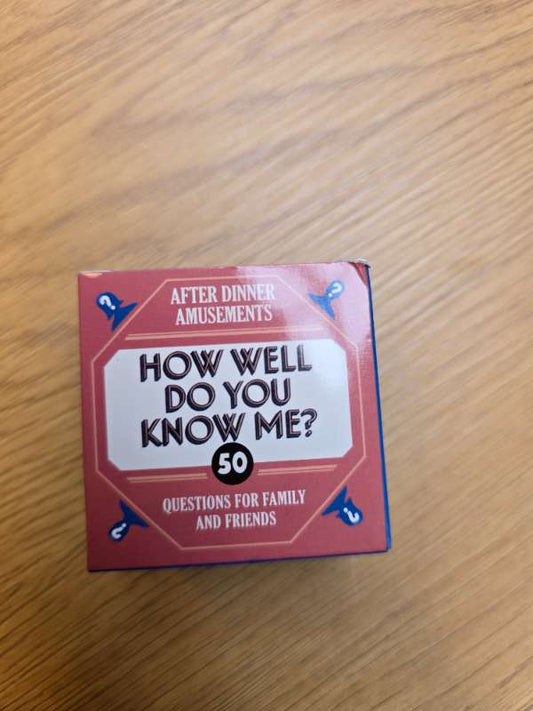 Spil how well do you Know me