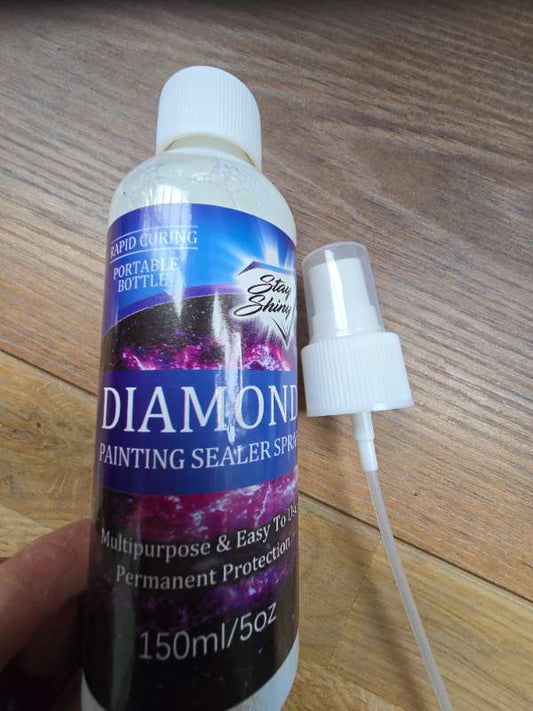 Diamond painting sealer spray