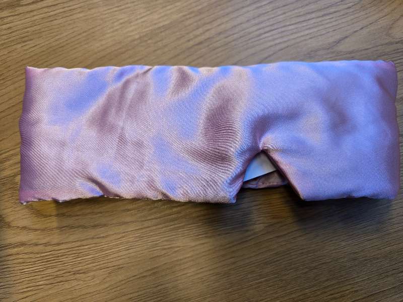 Silki svefngríma bleik