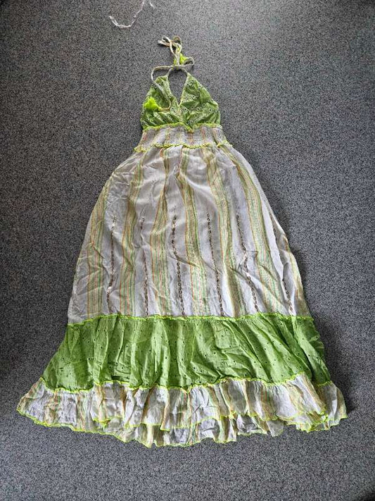 Lime halterneck Papa Pia kjóll ónotaður